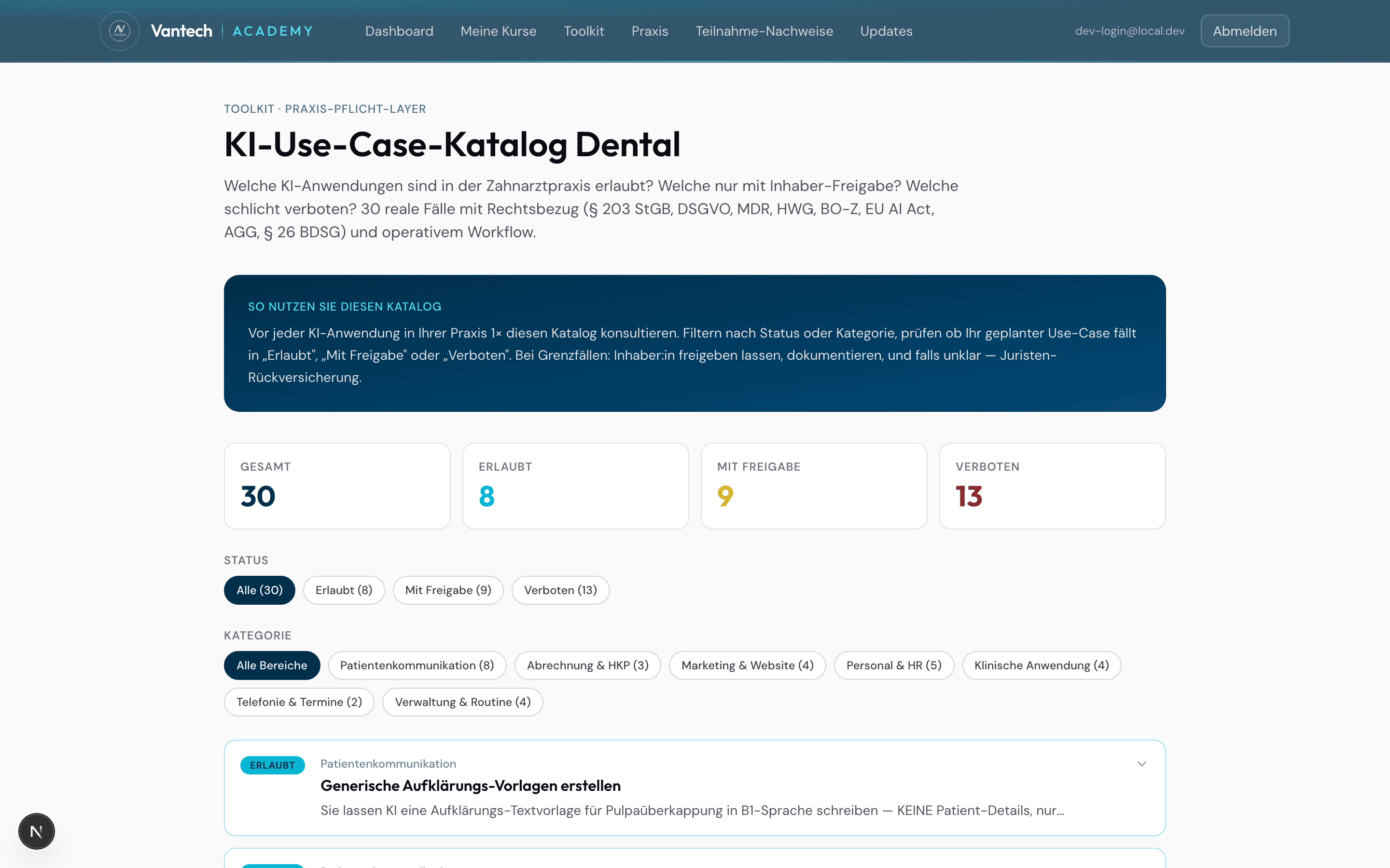 Use-Case-Katalog